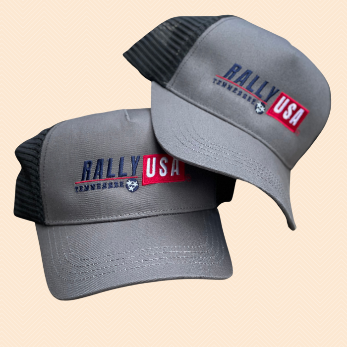 Rally USA Embroidered Logo Hat Charcoal