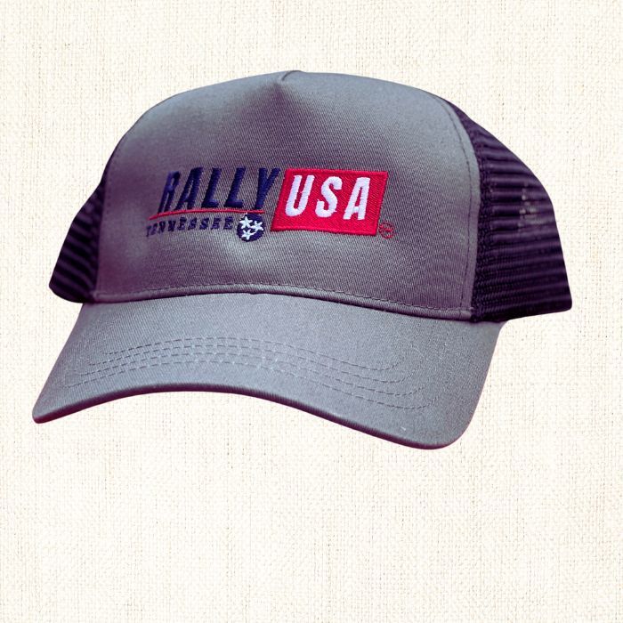 Rally USA Embroidered Logo Hat Charcoal